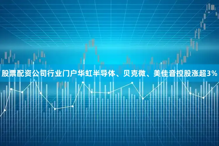 股票配资公司行业门户华虹半导体、贝克微、美佳音控股涨超3%