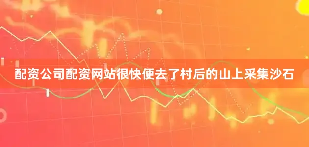 配资公司配资网站很快便去了村后的山上采集沙石